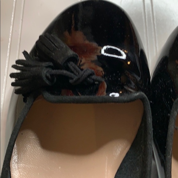 Modern Fiction Patent Leather Ballet Flats - Sz 40. BFL0558B - Picture 7 of 11